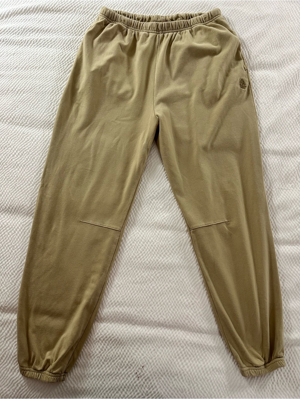 Free People Movement Neutral Beige Cotton Joggers L